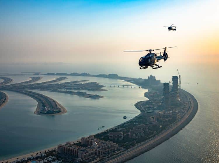 renting a helicopter ride in dubai for exhilarating aerial journey | book helicopter tour